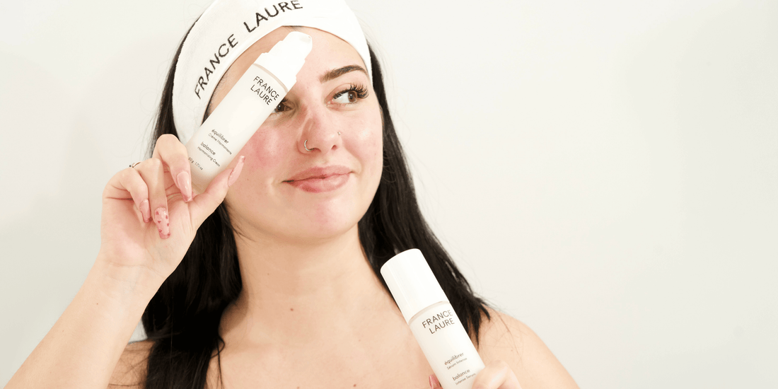 France Laure Balance skincare for combination skin in fall and winter