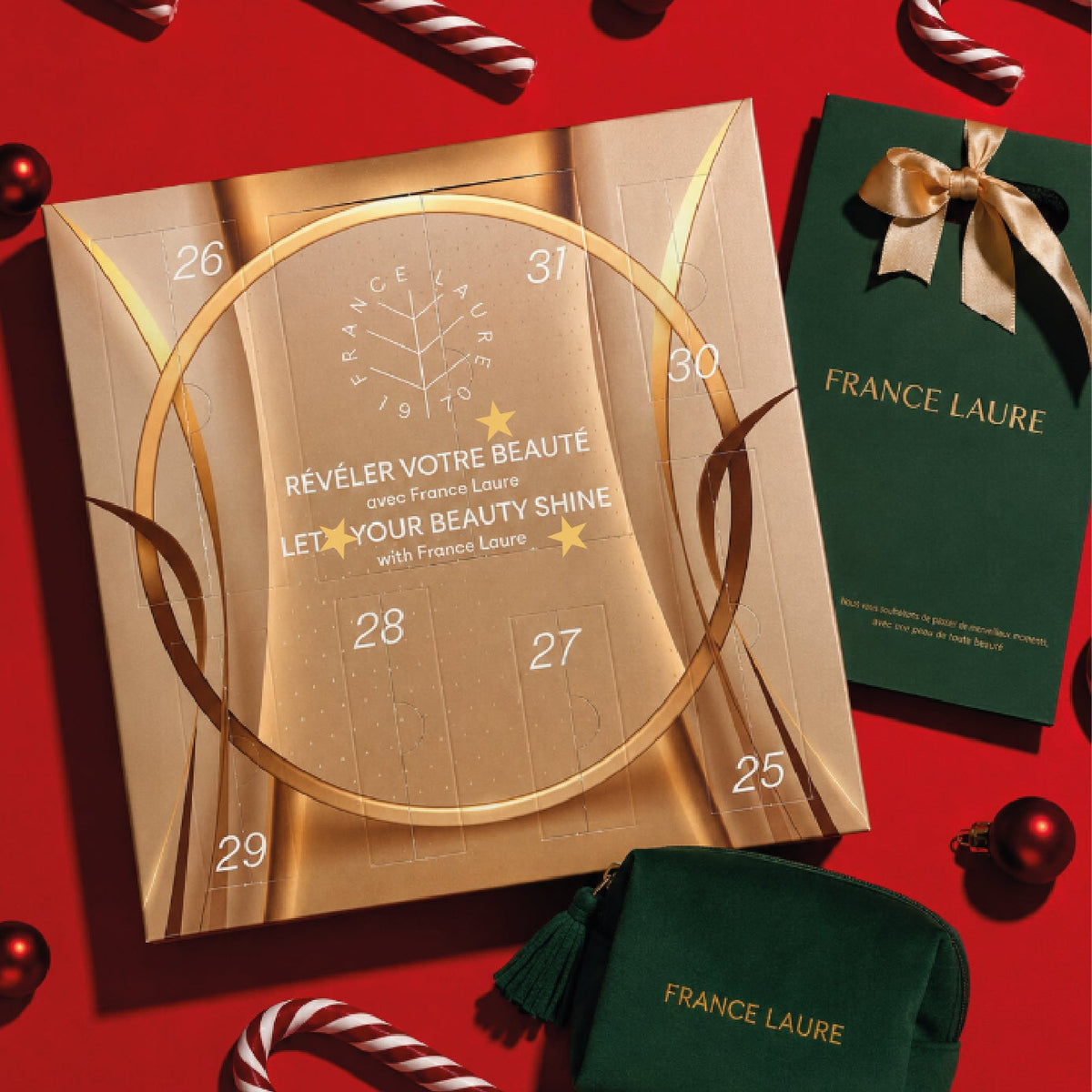 Signature Advent Calendar and holiday-gift set. france laure cosmetics