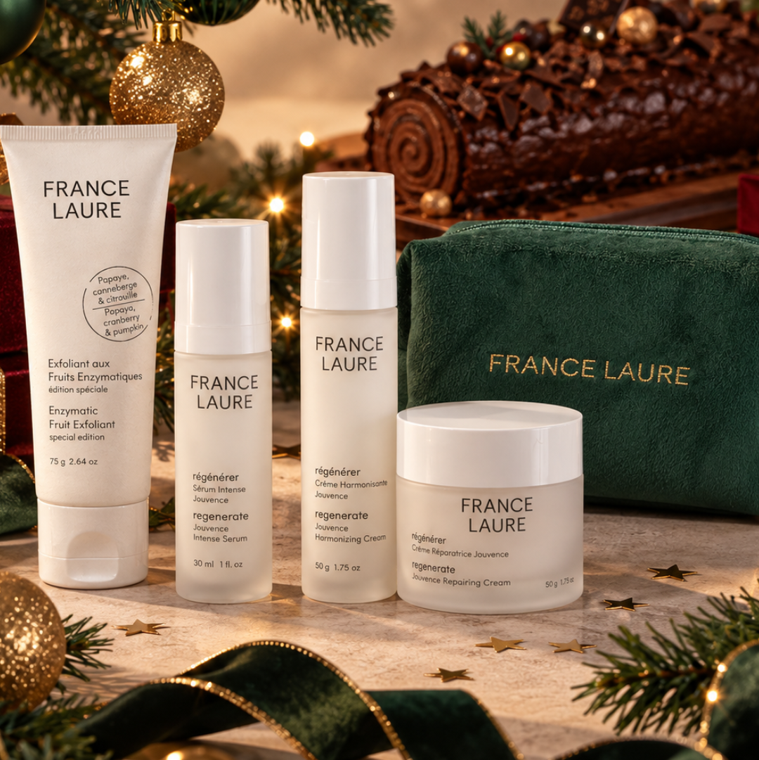regenerate and anti-aging holiday gift set for mature skin france laureskincare